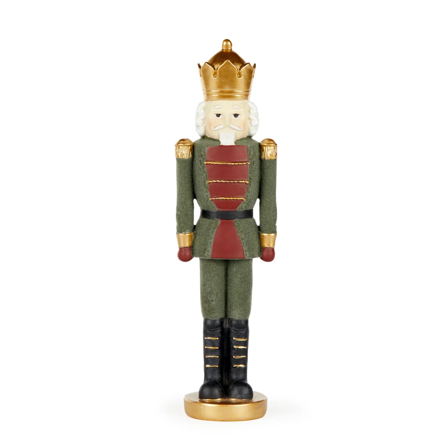 Holly & Ivy Nutcracker Green Velvet 25cm