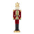 Holly & Ivy Nutcracker Burgundy Velvet 25cm