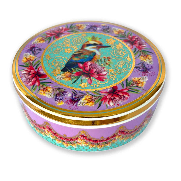 Lisa Pollock Ceramic Glam Jar With Lid Vintage Kookas