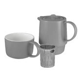 Maxwell and Williams Cafe Life Tea for One  Grey