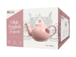 Maxwell and Williams Olde English Teapot 1.1L Light Pink Gift Box