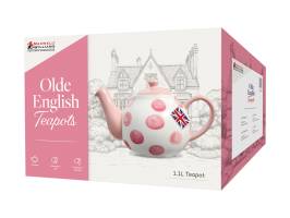 Maxwell and Williams Olde English Teapot 1.1L Pink Spots Gift Box