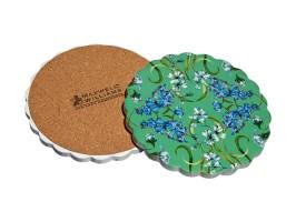 Maxwell And Williams Estelle Mystique Ceramic Round Coaster 10cm Green