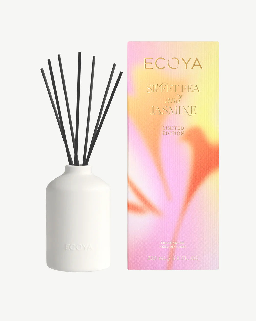 Ecoya Sweet Pea And Jasmine Ceramic Diffuser Limited Edition