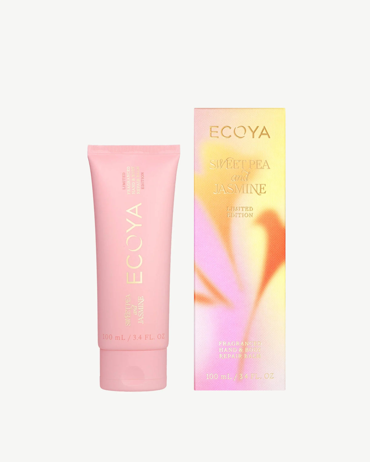 Ecoya Sweet Pea And Jasmine Hand And Body Repair Balm Limited Edition