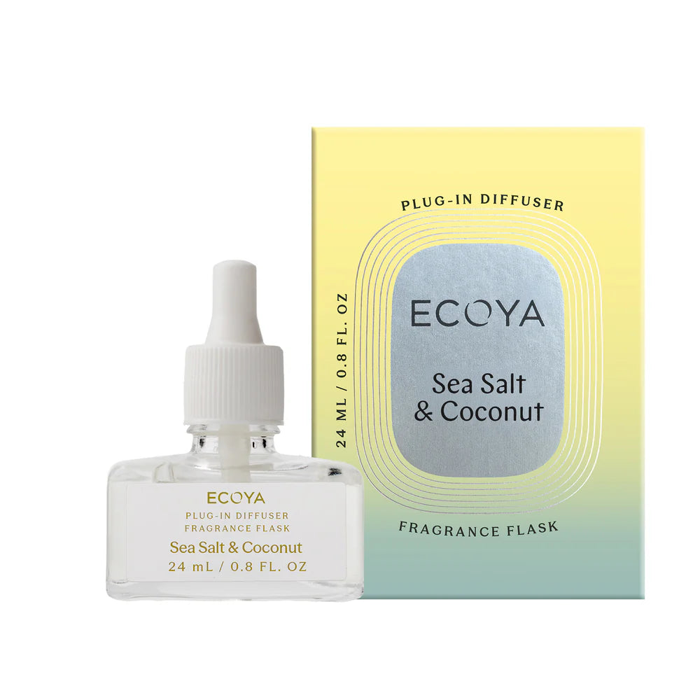 Ecoya Plug In Diffuser Flask Sea Salt and Coconut