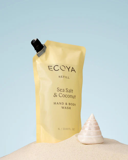 Ecoya Hand and Body Wash Refill Sea Salt and Coconut 1lt