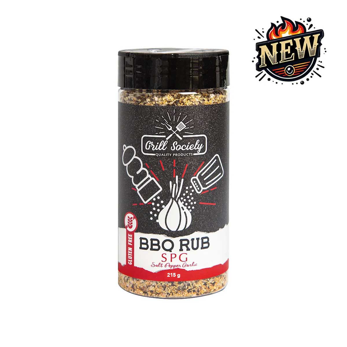 Grill Society Salt Pepper Garlic BBQ Rub 215g