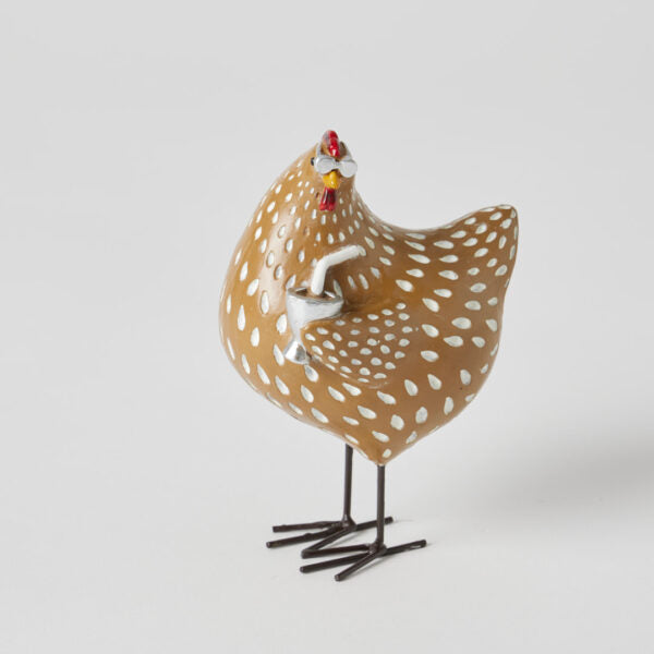 Nutmeg Chicken Sculpture Brown Small