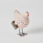 Reggie Chicken Sculpture Pink Black  Small