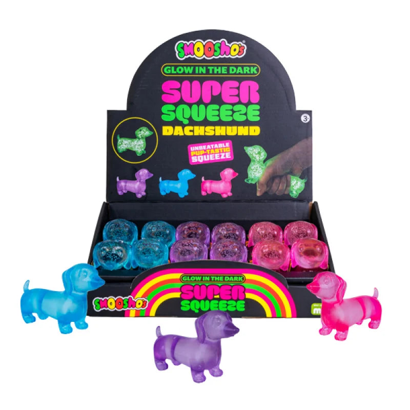 Smooshos Dachshund Super Squeeze and Glow in the Dark