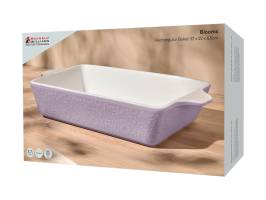 Maxwell and Williams Blooms Rectangular Baker 32x22x6.5cm Lilac