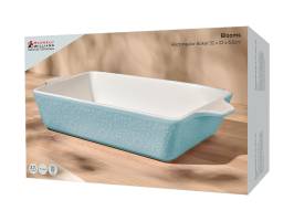 Maxwell and Williams Blooms Rectangular Baker Blue 32cm Gift Box