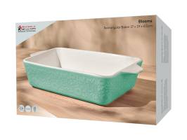 Maxwell and Williams Blooms Rectangular Baker 27x19x6.5cm Green Gift Box