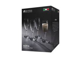Maxwell and Williams Sofia Champange Flute 220ml Set 4