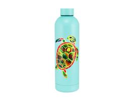Maxwell and Williams Pete Cromer Ozzie Ocean DW Insulated Bottle  Green Turtle 750ml