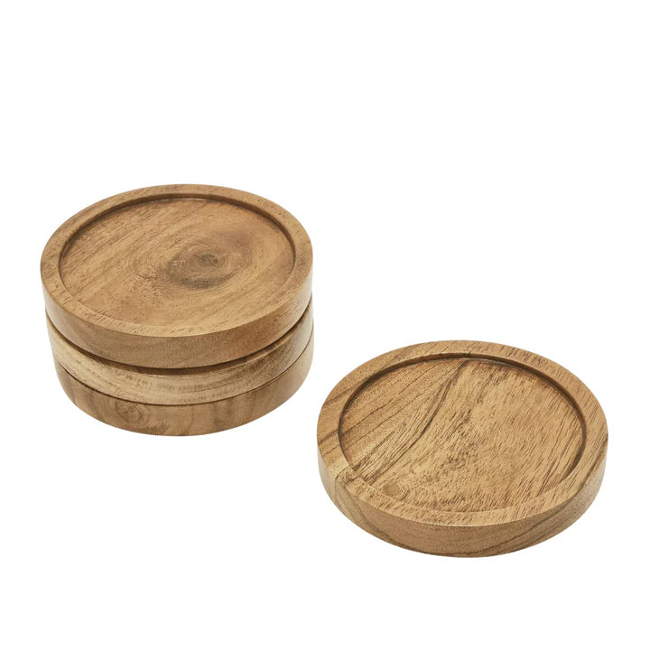 Justin Coaster Set of 4 10cm Natural