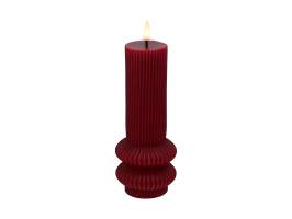 Maxwell And Williams Lets Get Lit Linea LED Sculptural Candle Cherry 7.5cm x 18.5cmm