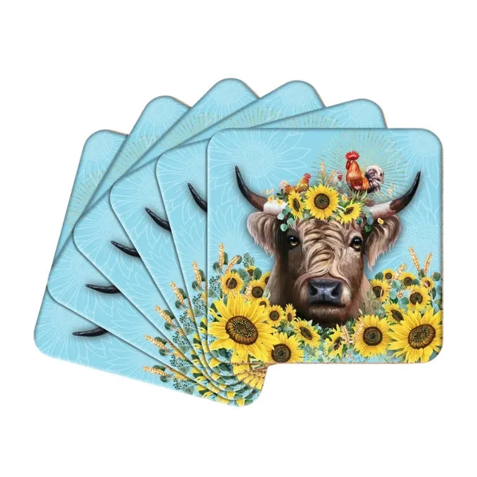 Lisa Pollock Coaster Set Sunny Higland