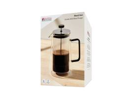 Maxwell And Williams Blend Noir DW Plunger 1L Clear And Black