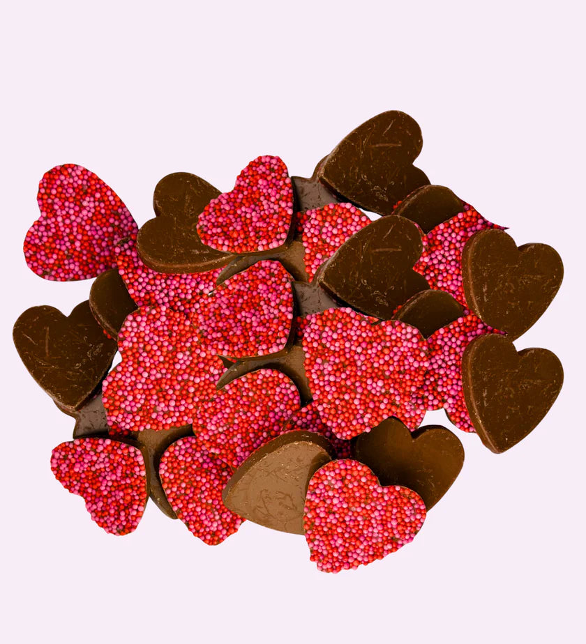 Freckleberry Milk Chocolate Hearts 130g