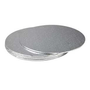 Mondo Cake Board Silver Foil Round 20cm
