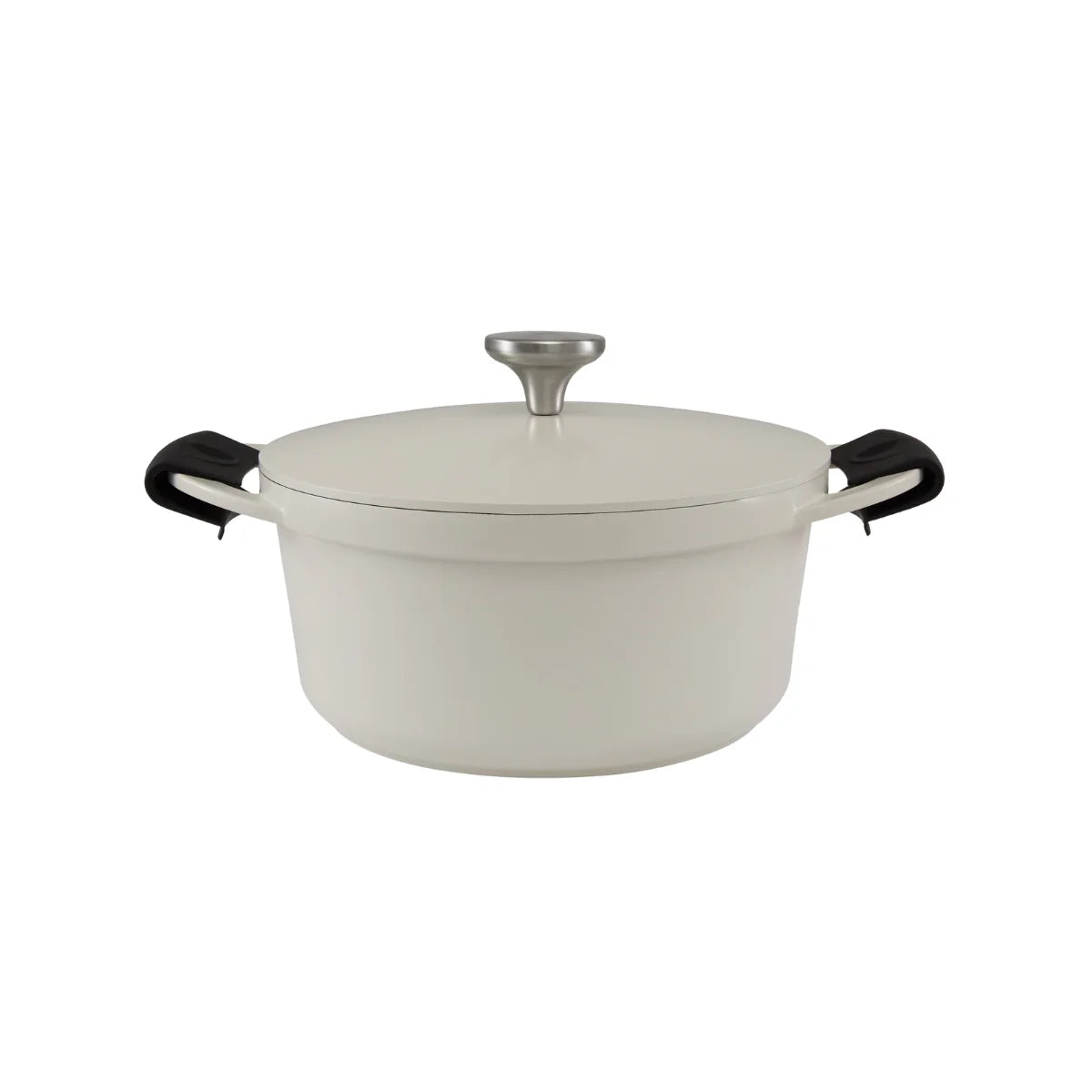 Maxwell and Williams Cast Lite Non-Stick Casserole 24cm 4.2L Ecru