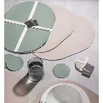 Ladelle Hugo Oval Placemat Pkt 4 Sage