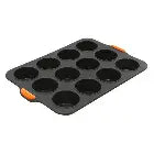 Bakemaster Silicone 12 Cup Muffin Tray