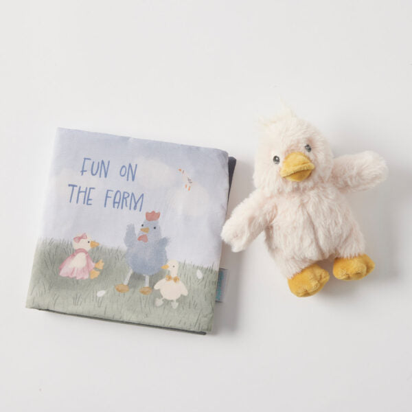 Jiggle and Giggle Fun On The Farm Activity Fabric Book And Toy