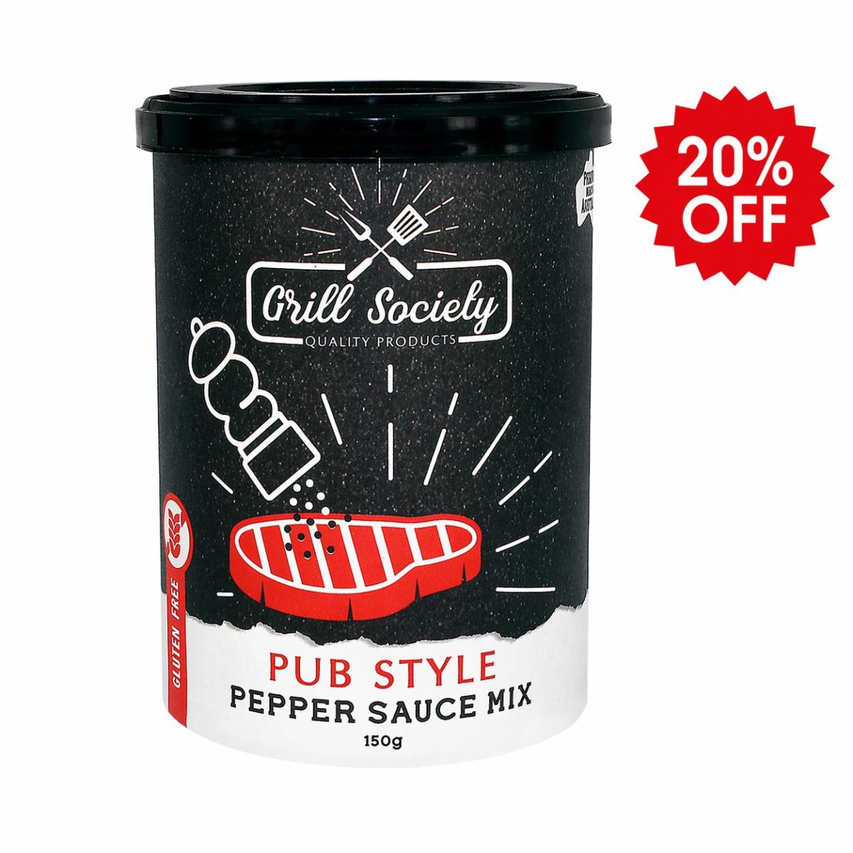 Grill Society Pub Style Pepper Sauce 150g