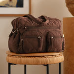 OiOi Carry All Nappy Bag Puffy Chocolate Quilt
