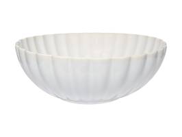 Casa Domani Solare Round Serving Bowl 22x8cm Cream