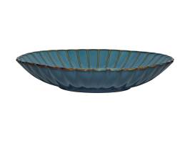 Casa Domani Solare Round Serving Bowl 30x5.5cm Azure Azure