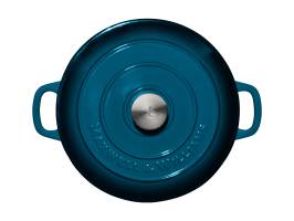 Maxwell and Williams Cast Iron Round Casserole Midnight Blue 24cm 3.3L