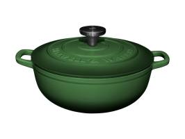 Maxwell and Williams Cast Iron Round Casserole English Racing Green 24cm 3.3L