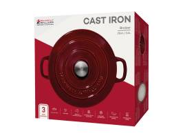 Maxwell and Williams Cast Iron Braiser Merlot 27cm 3.3L