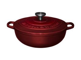 Maxwell and Williams Cast Iron Round Casserole Merlot 26cm 4L