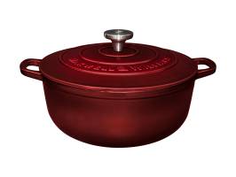 Maxwell and Williams Cast Iron Round Casserole Merlot 28cm 6.2L