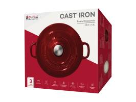 Maxwell and Williams Cast Iron Round Casserole Merlot 28cm 6.2L