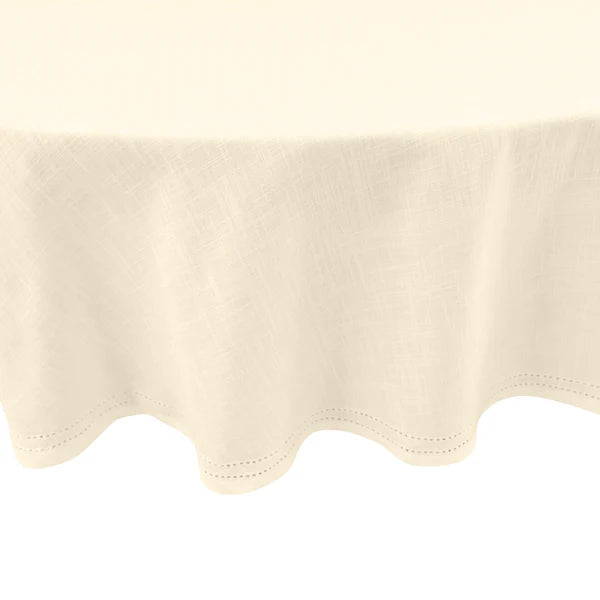 Simon Circular Tablecloth Creme 180cm