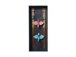TD Chopstick Crane chopsticks With Rest 4Pce