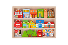 Wooden Town Play Set