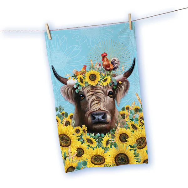 Lisa Pollock Mitt Holder Highland Cow
