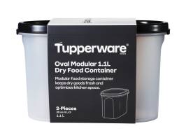 Tupperware Modular Oval Dry Food Container 1.1lt