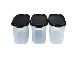 Tupperware Modular Oval Dry Food Container Set of 3