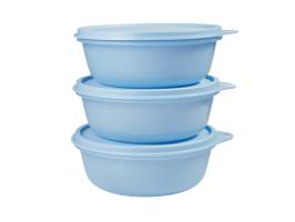 Tupperware Modular Medium Size Bowl Set of 3 600ml Blue