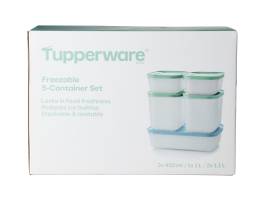 Tupperware Freezable Container Set of 5