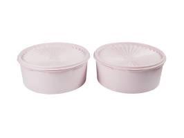 Tupperware Heritage Canister Set of 2 1.8lt Pink