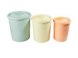 Tupperware Heritage Canister Set of 3 1.2ltr 1.8lt 2.7lt